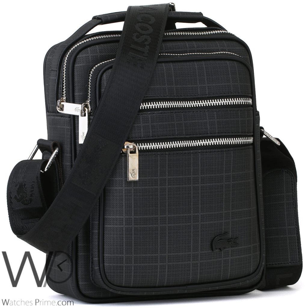 Lacoste Crossbody Messenger Bag Black Men | Watches Prime