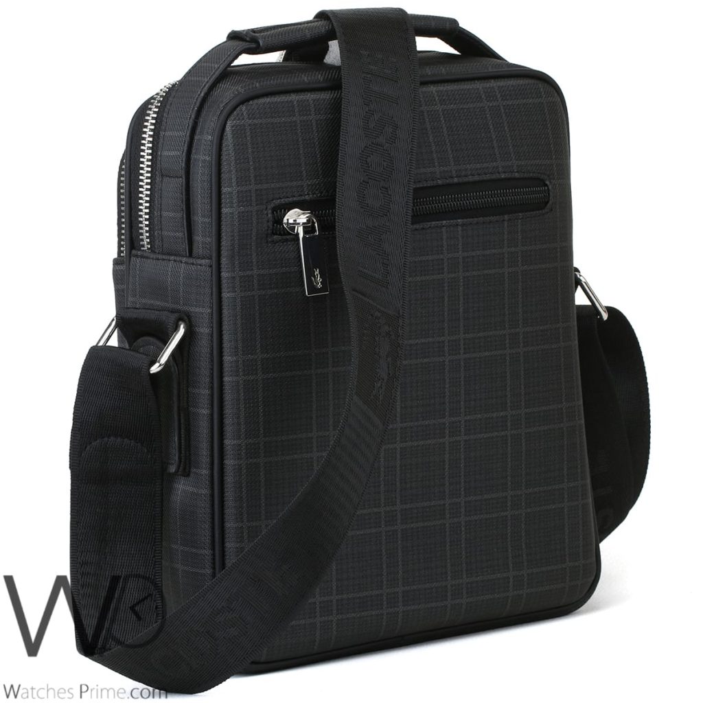 Lacoste Crossbody Messenger Bag Black Men | Watches Prime