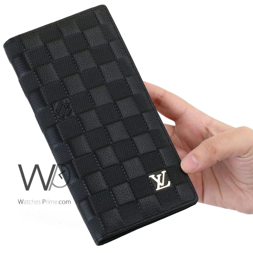 Louis Vuitton LV Long Wallet Black For Men | Watches Prime