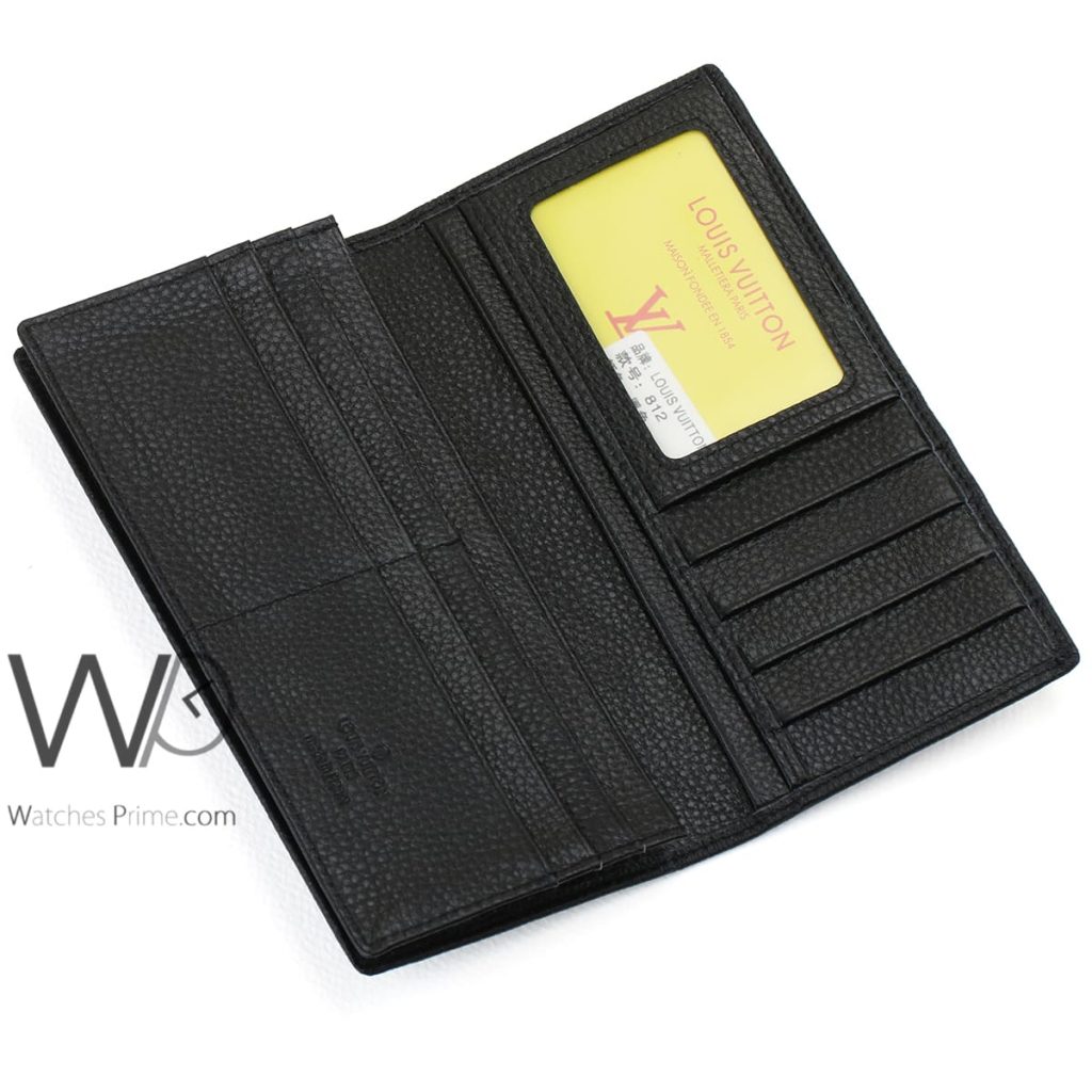 Louis Vuitton LV Long Wallet Black For Men | Watches Prime