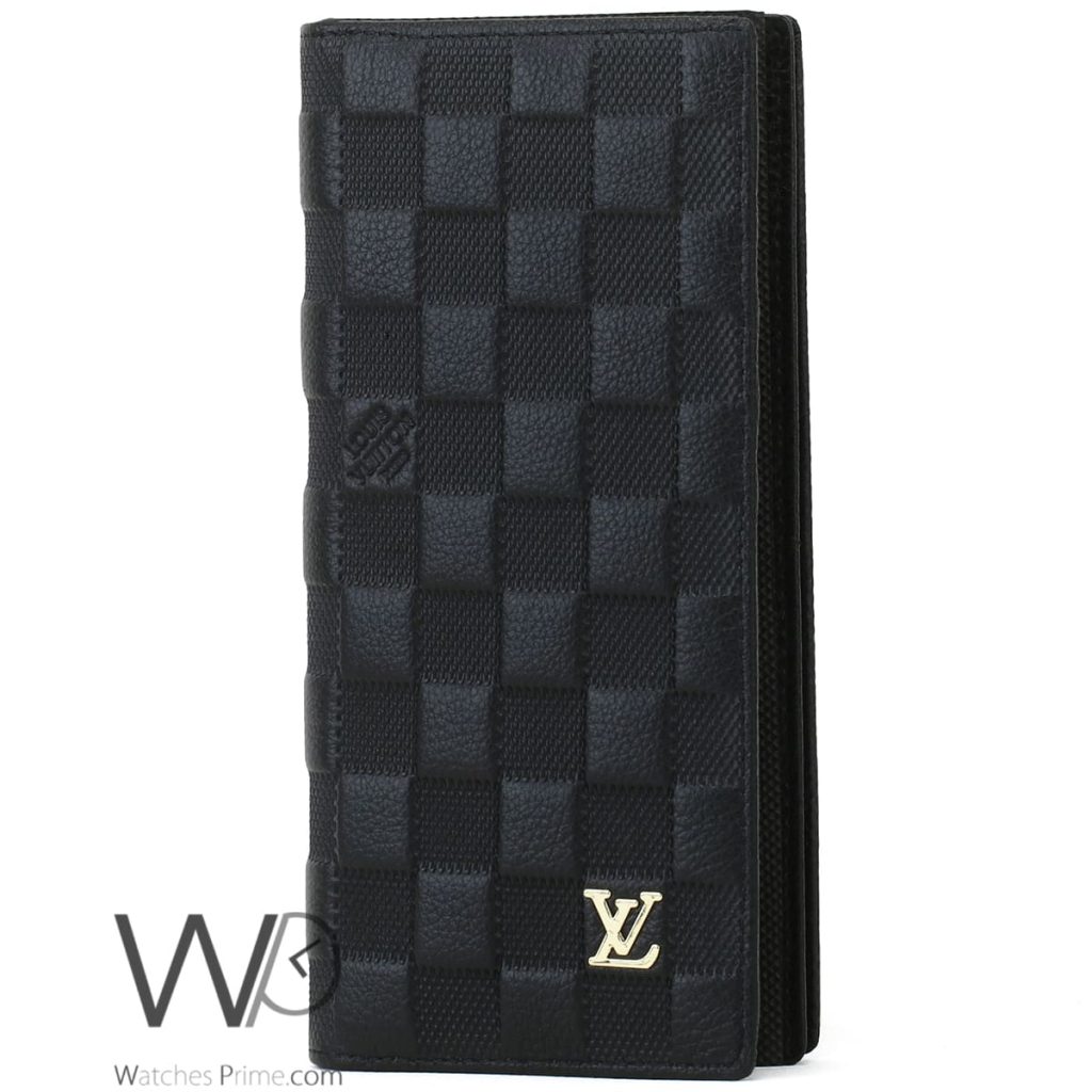 Louis Vuitton LV Long Wallet Black For Men | Watches Prime