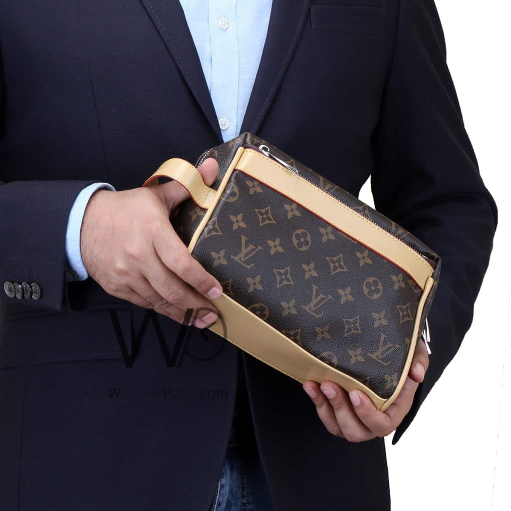 شنطة لويس فيتون LV بني يد جلد رجالي | واتشز برايم