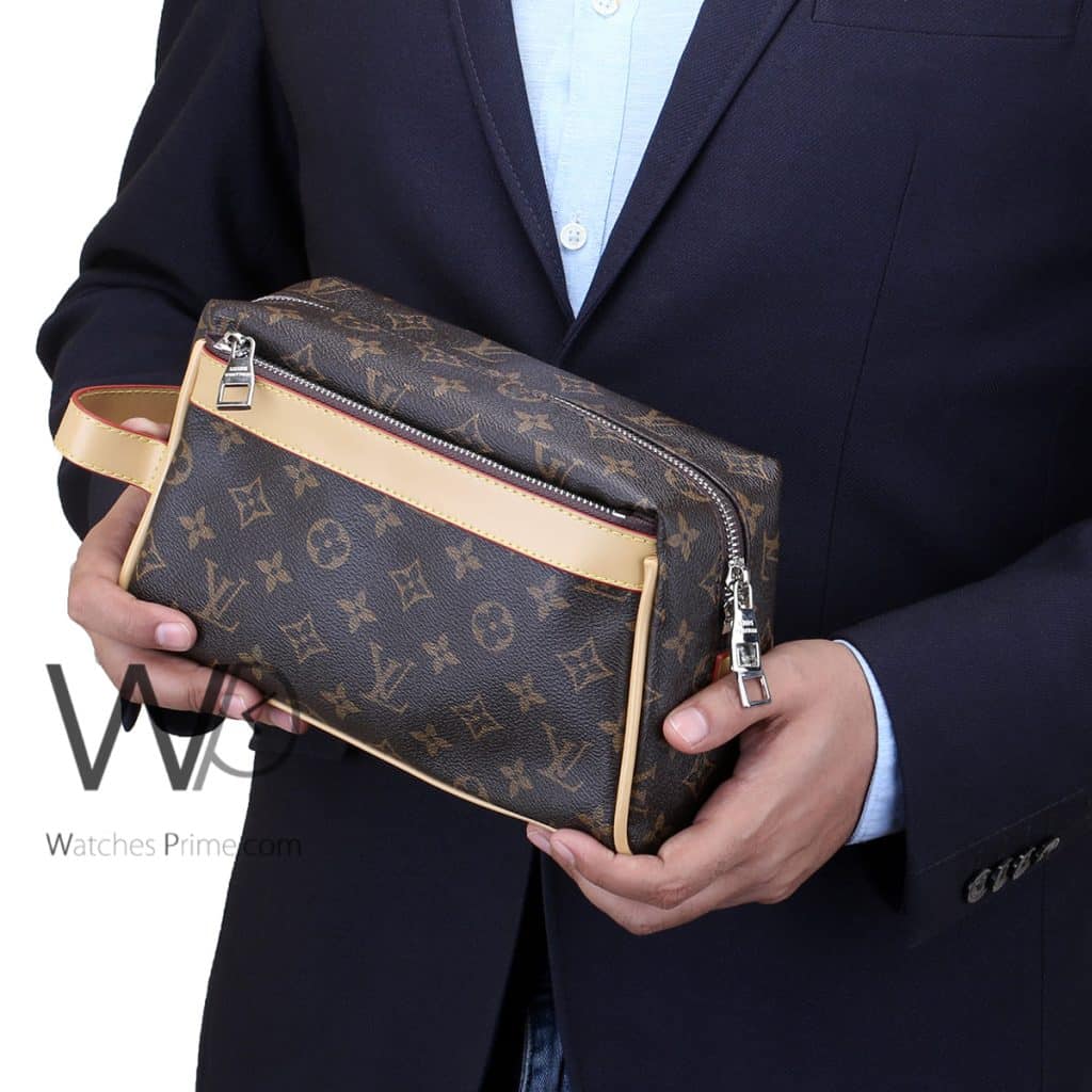 شنطة لويس فيتون LV بني يد جلد رجالي | واتشز برايم