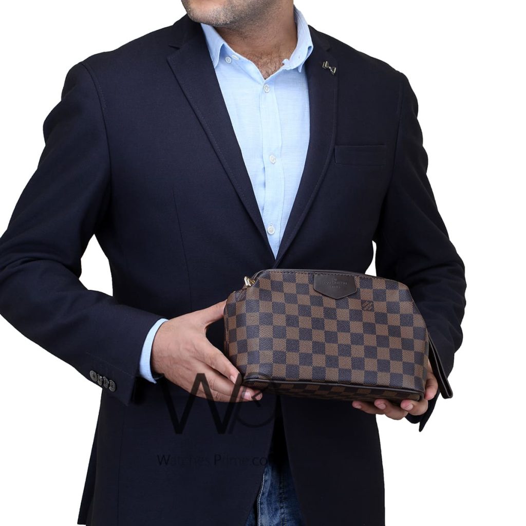 شنطة لويس فيتون LV يد جلد بني رجالي | واتشز برايم