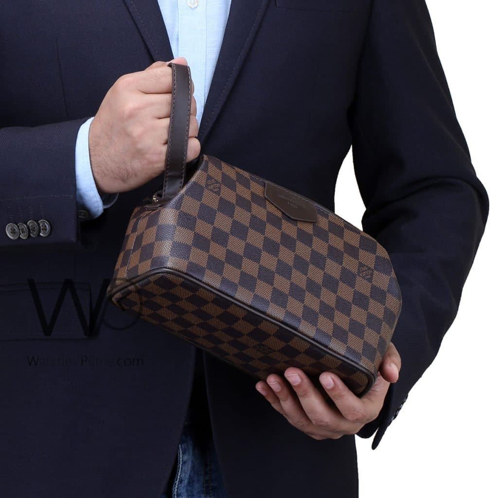 شنطة لويس فيتون LV يد جلد بني رجالي | واتشز برايم