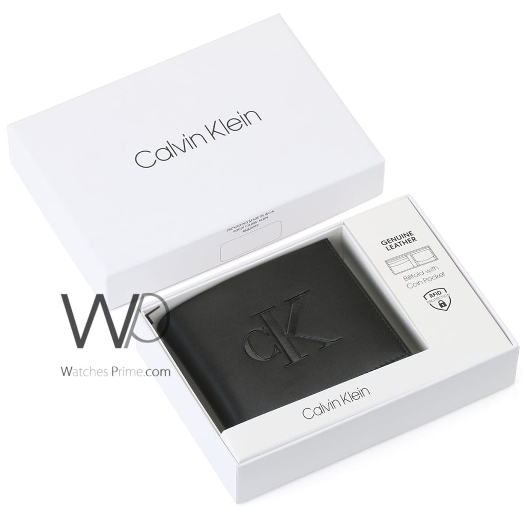 محفظة كالفن كلاين Calvin Klein رجالي اسود | واتشز برايم