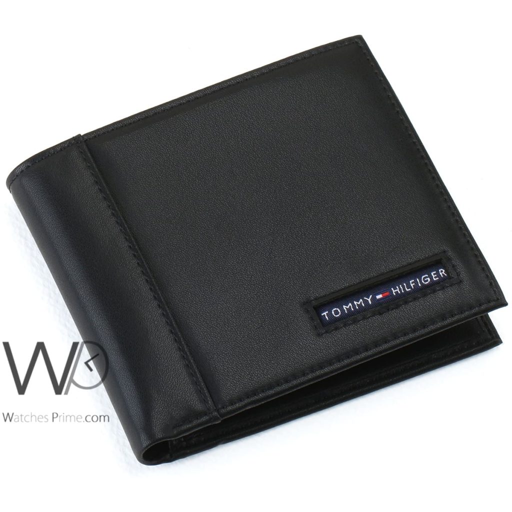 Tommy Wallet Genuine Leather Black For Men | Watches Prime