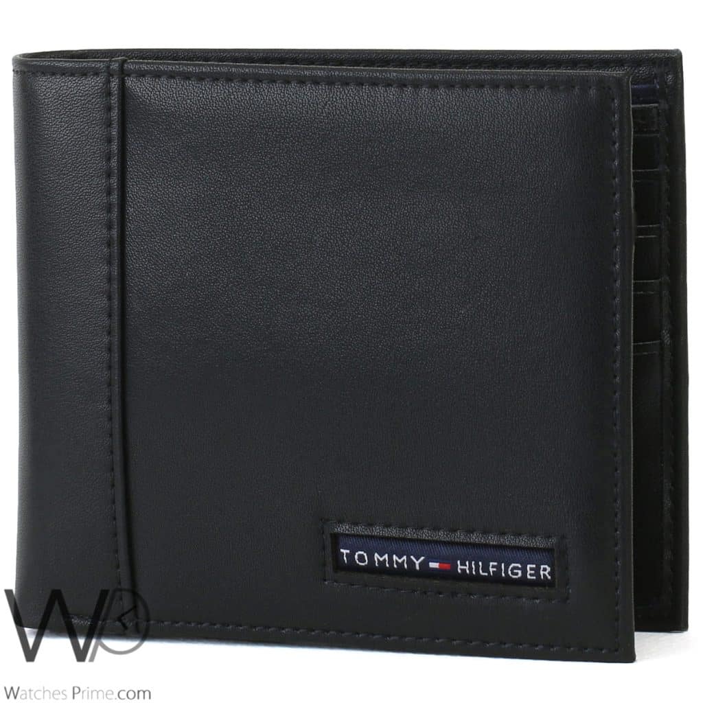 Tommy Wallet Genuine Leather Black For Men | Watches Prime