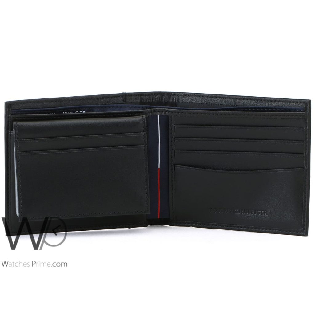 Tommy Wallet Genuine Leather Black For Men | Watches Prime