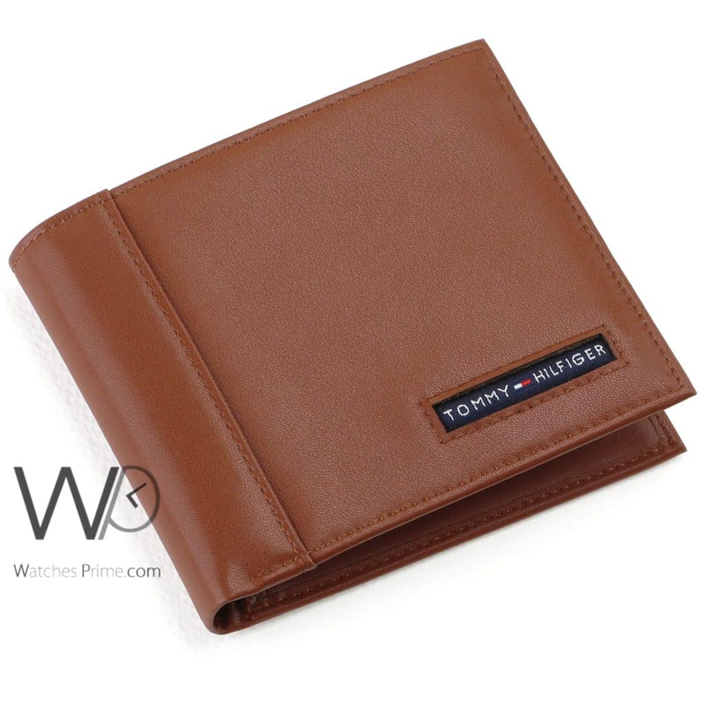Tommy Wallet Genuine Leather Brown For Men | Watches Prime