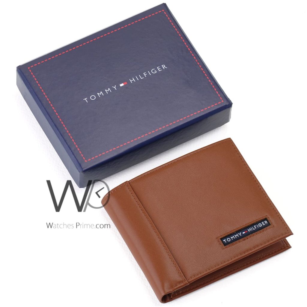Tommy Wallet Genuine Leather Brown For Men | Watches Prime