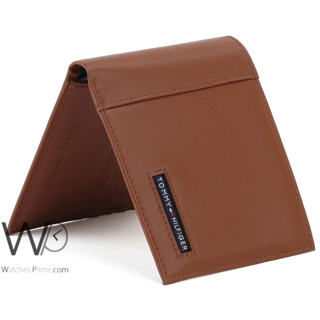 Tommy Wallet Genuine Leather Brown For Men | Watches Prime