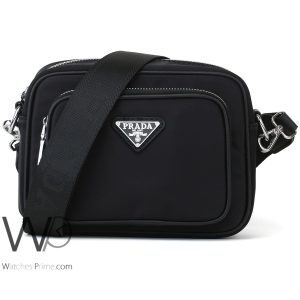 Prada handbag black crossbody wash bag
