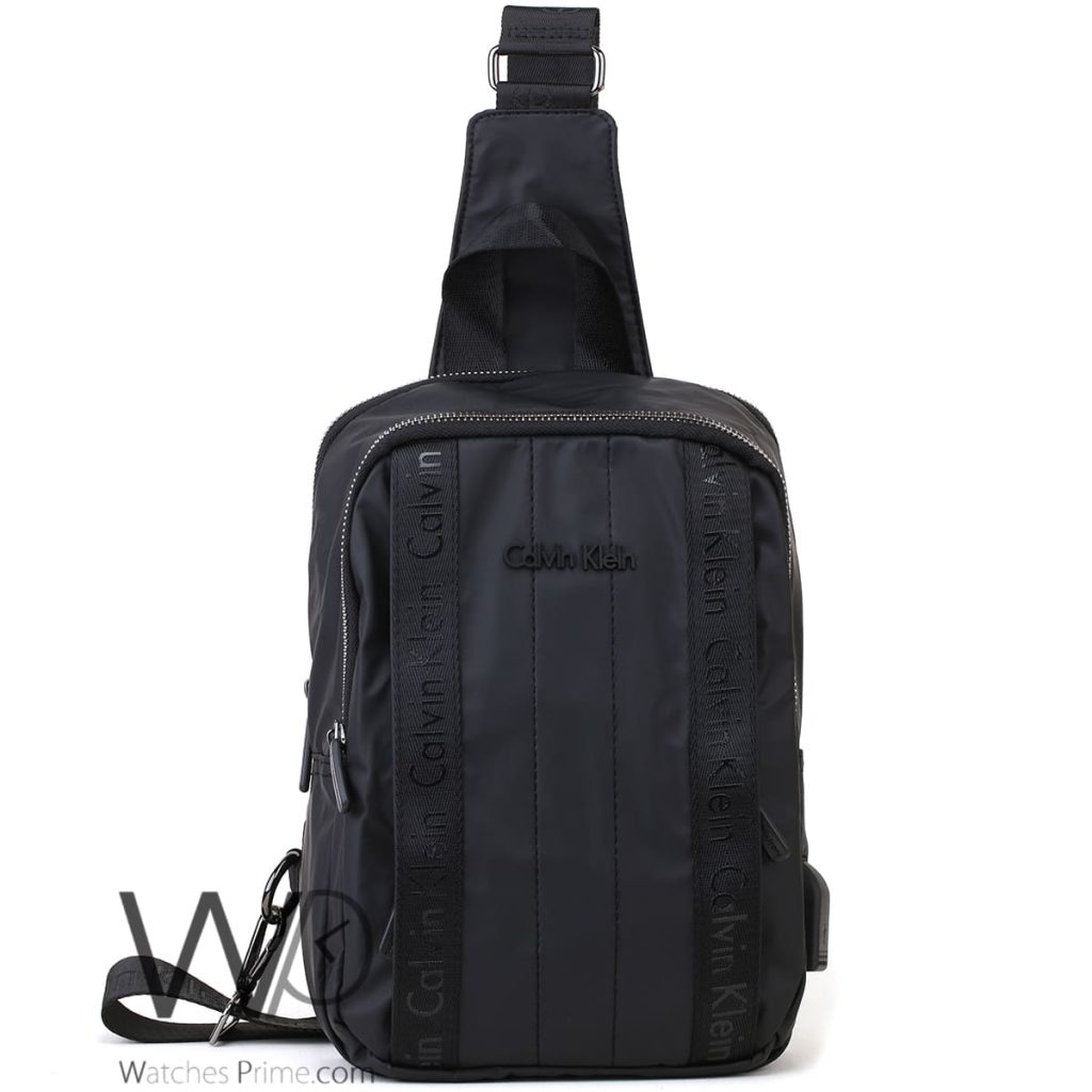 Calvin Klein CK Nylon Shoulder Bag Men Black | Watches Prime