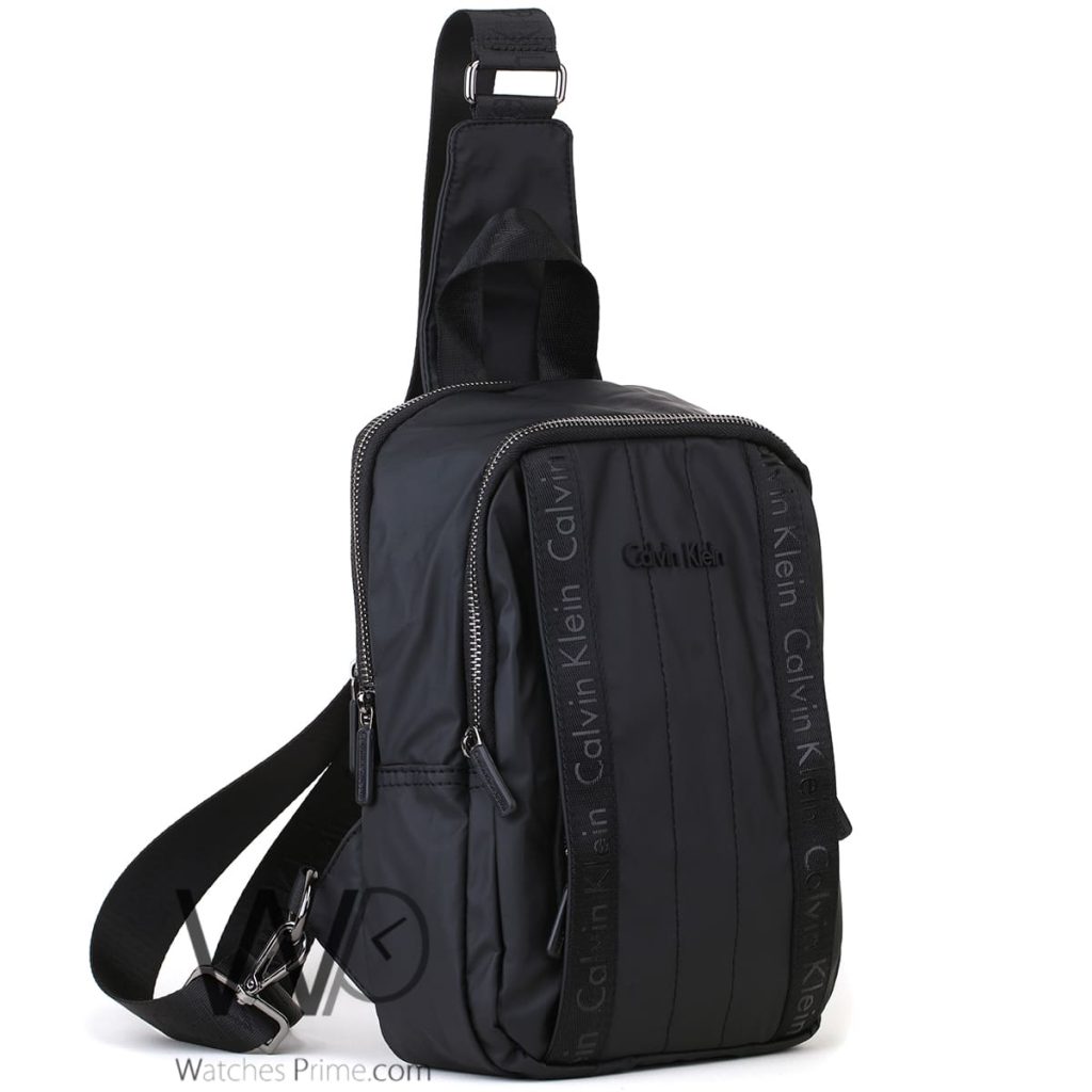 Calvin Klein CK Nylon Shoulder Bag Men Black | Watches Prime