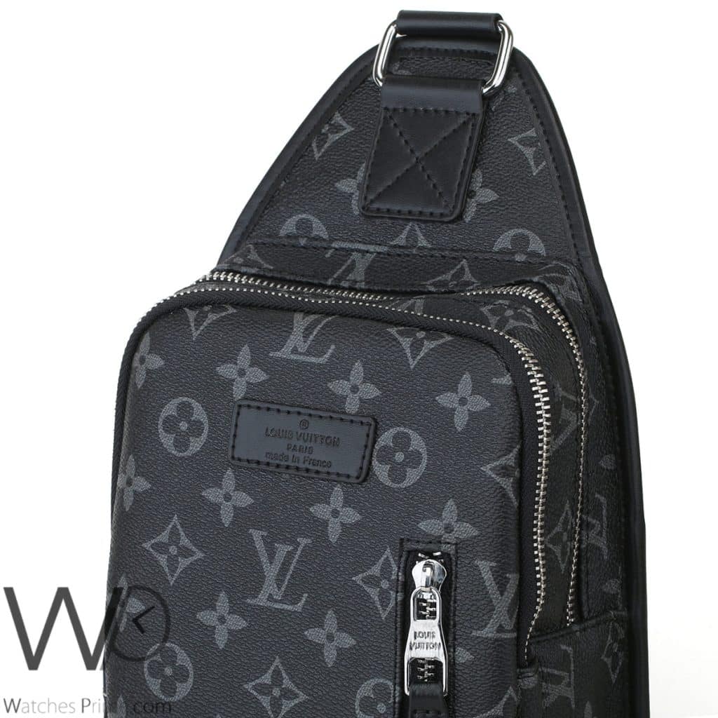 شنطة لويس فيتون LV كتف جلد اسود رجالي | واتشز برايم