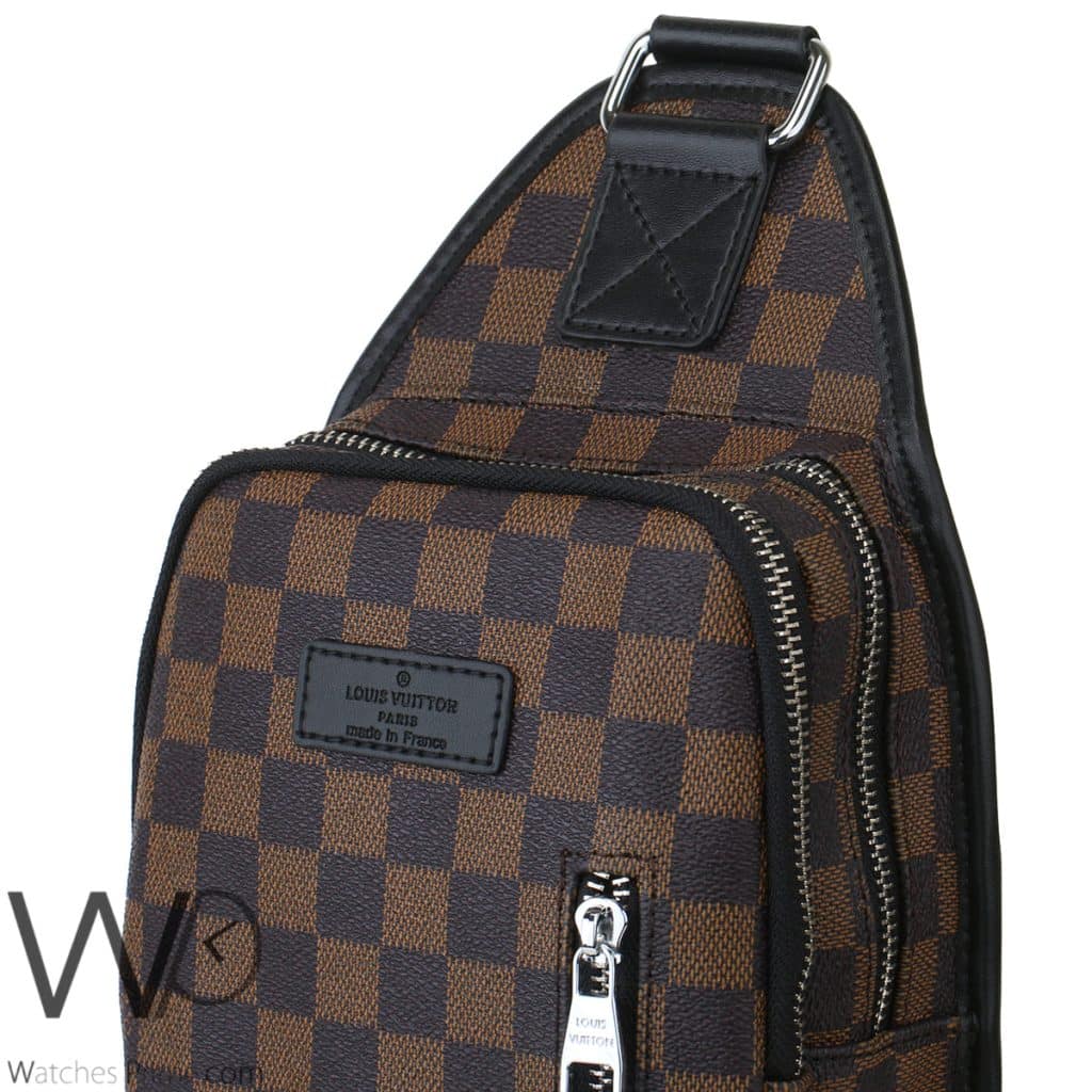 شنطة لويس فيتون LV كتف رجالي بني جلد | واتشز برايم