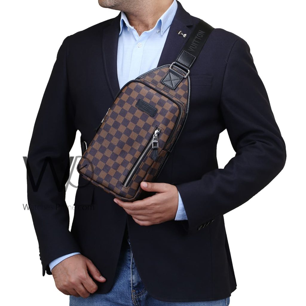 شنطة لويس فيتون LV كتف رجالي بني جلد | واتشز برايم