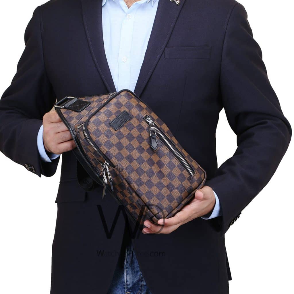 شنطة لويس فيتون LV كتف رجالي بني جلد | واتشز برايم