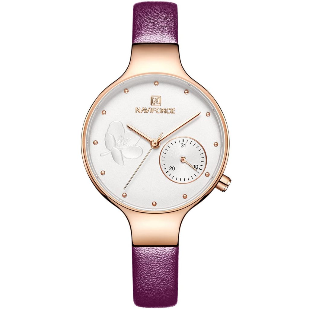 Naviforce Women's Watch NF5001 RG W PE | Watches Prime