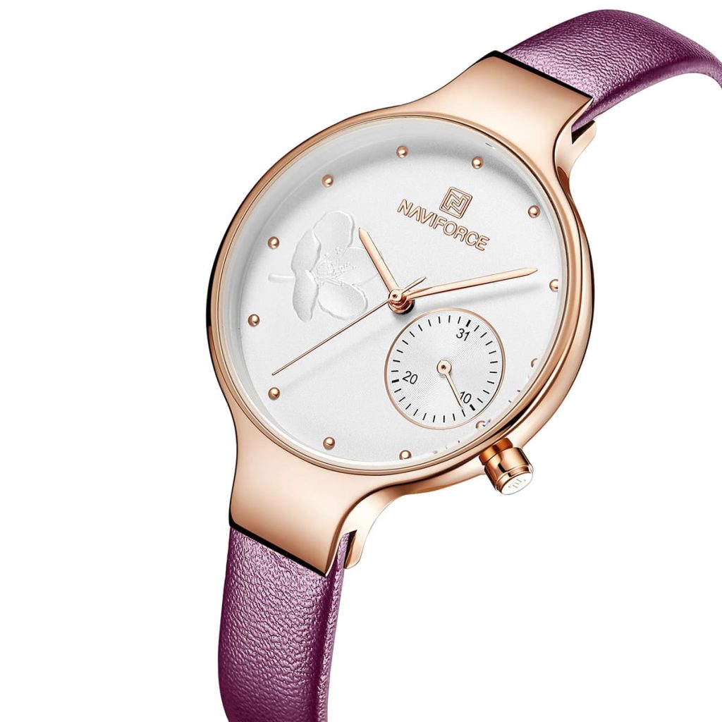 Naviforce Women's Watch NF5001 RG W PE | Watches Prime