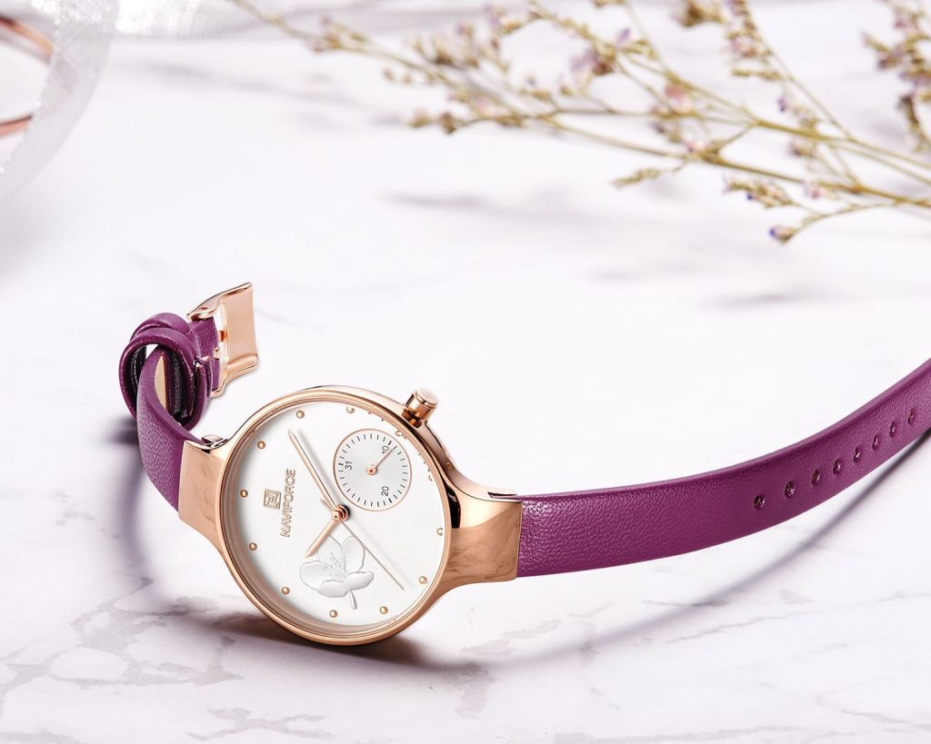 Naviforce Women's Watch NF5001 RG W PE | Watches Prime
