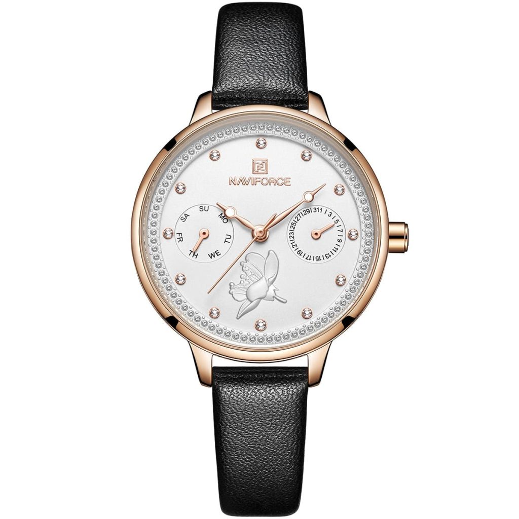 Naviforce Women's Watch NF5003 RG W B | Watches Prime