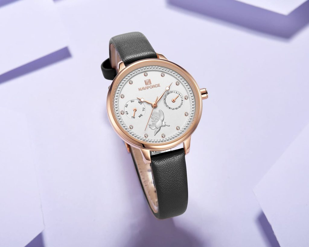 Naviforce Women's Watch NF5003 RG W B | Watches Prime