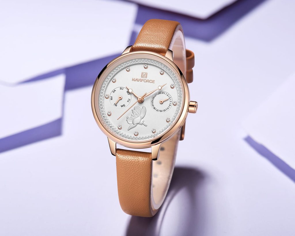 Naviforce Women's Watch NF5003 RG W L BN | Watches Prime