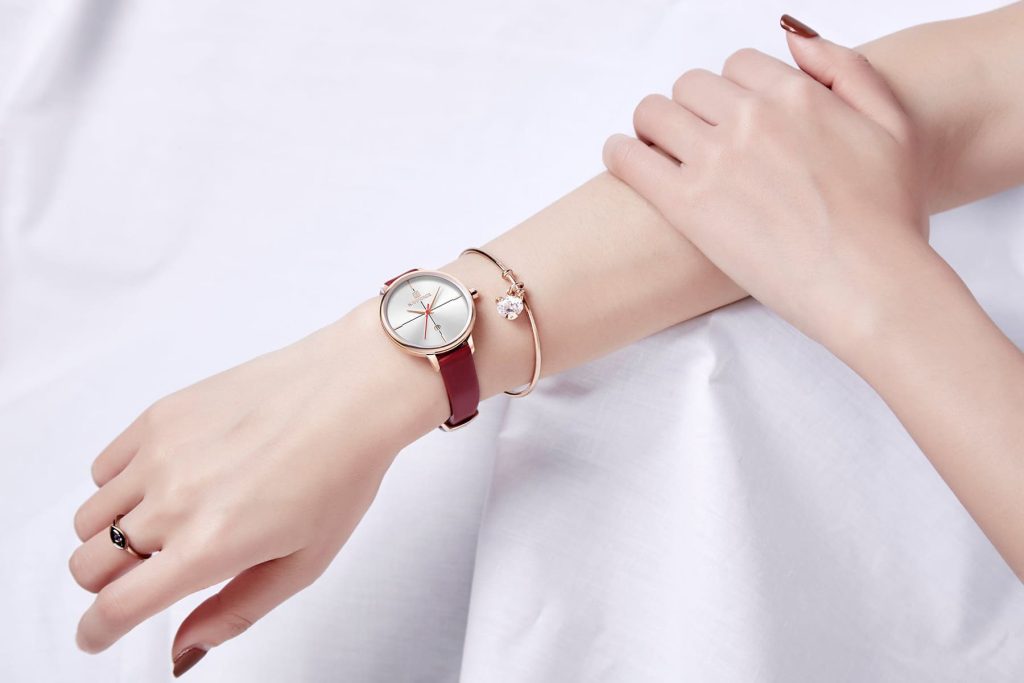 ساعة يد نافي فورس للنساء NF5006 RG W R | واتشز برايم
