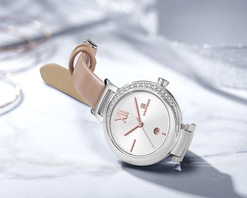 ساعة يد نافي فورس للنساء NF5007 S W PG | واتشز برايم
