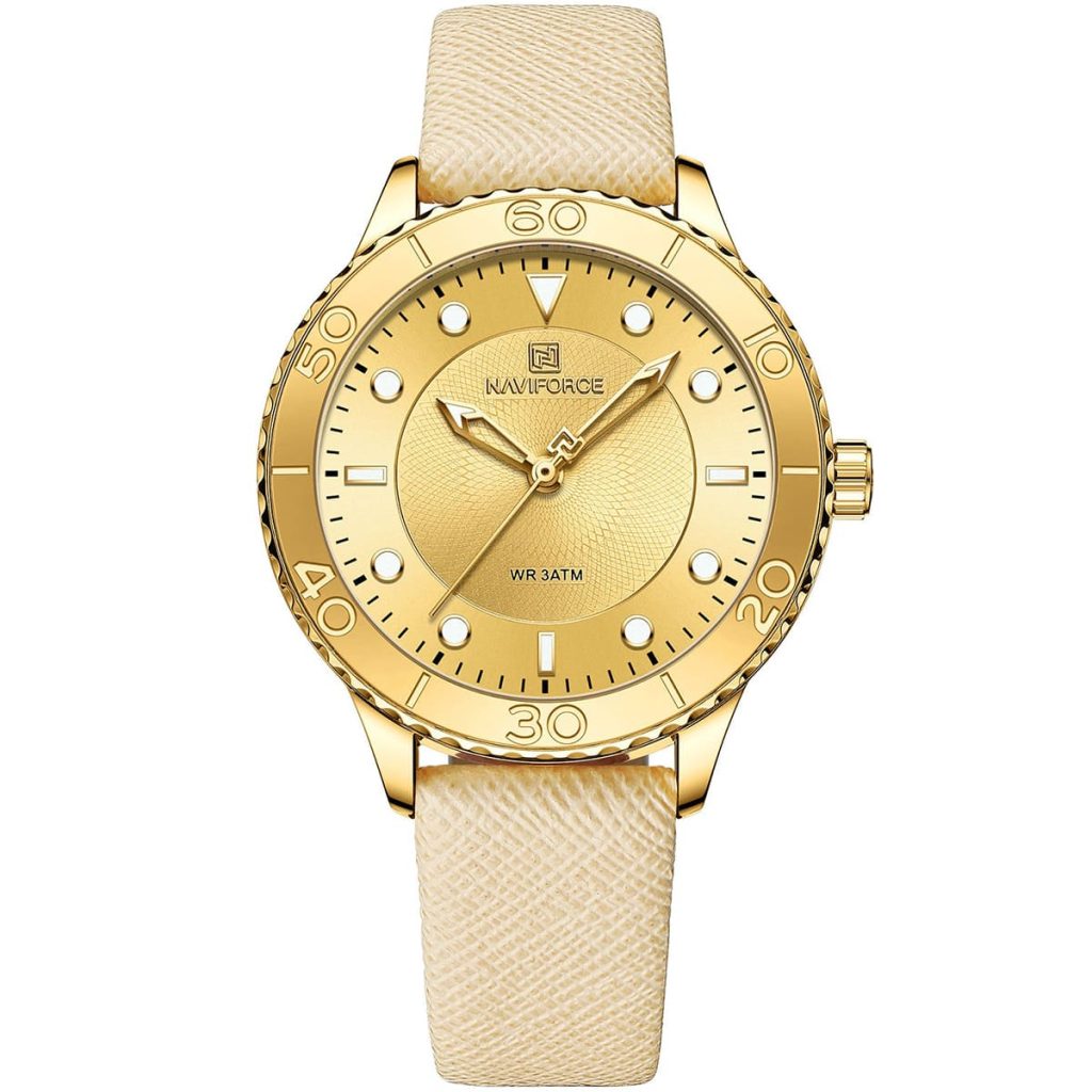 Naviforce Women's Watch NF5020 G G Y | Watches Prime