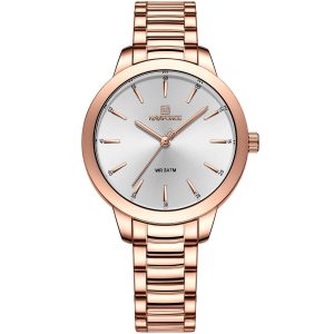 ساعة نافي فورس حريمي NF5025-RG-W