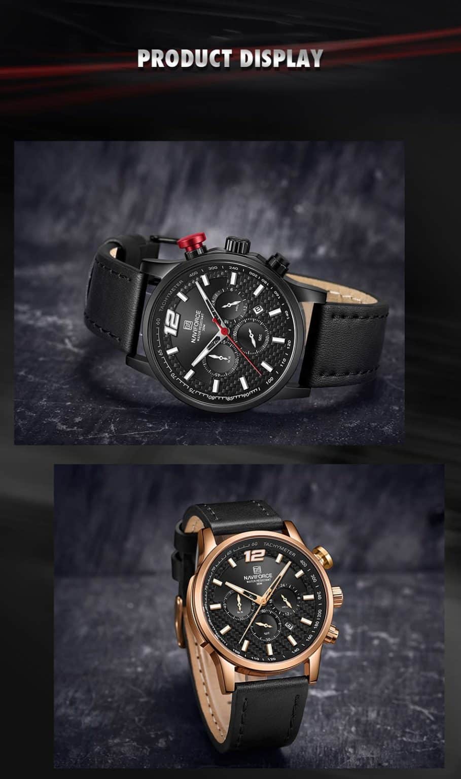Naviforce Men's Watch NF8002 B B | Watches Prime