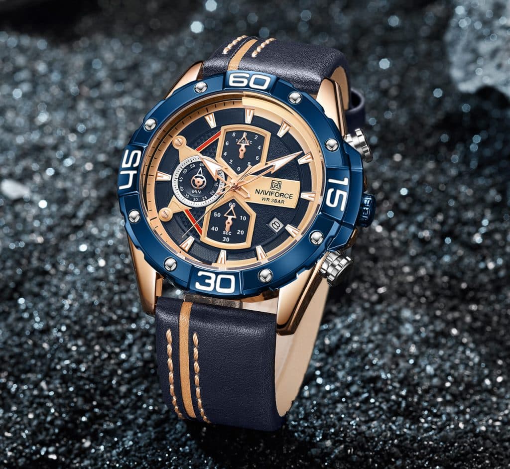 Naviforce Men's Watch NF8018L RG BE BE | Watches Prime