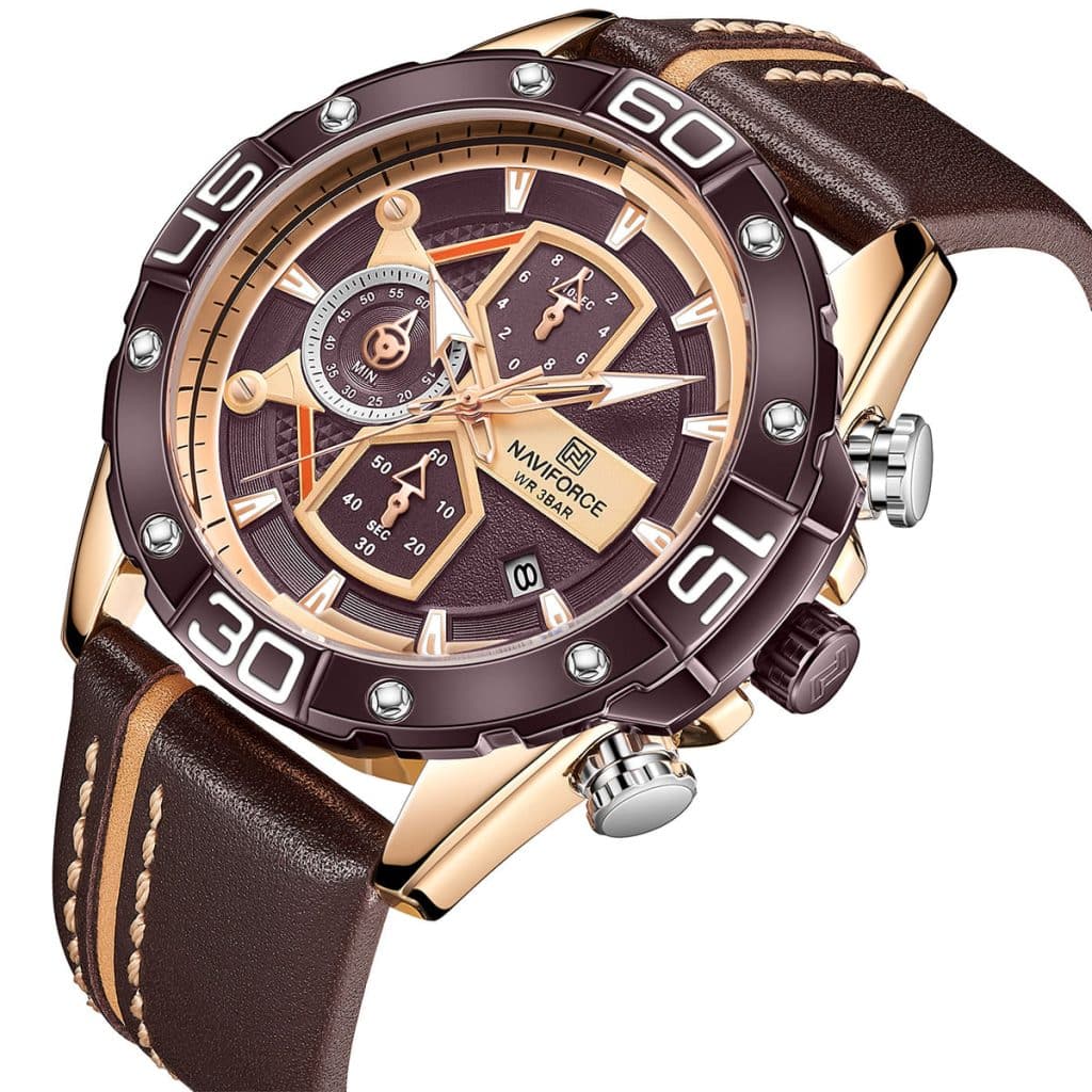 Naviforce Men's Watch NF8018L RG CE BN | Watches Prime