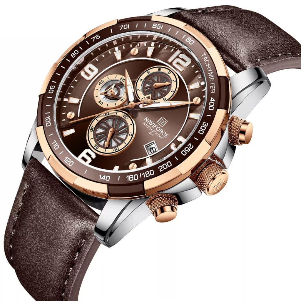 Naviforce Men's Watch NF8020L RG CE D BN | Watches Prime