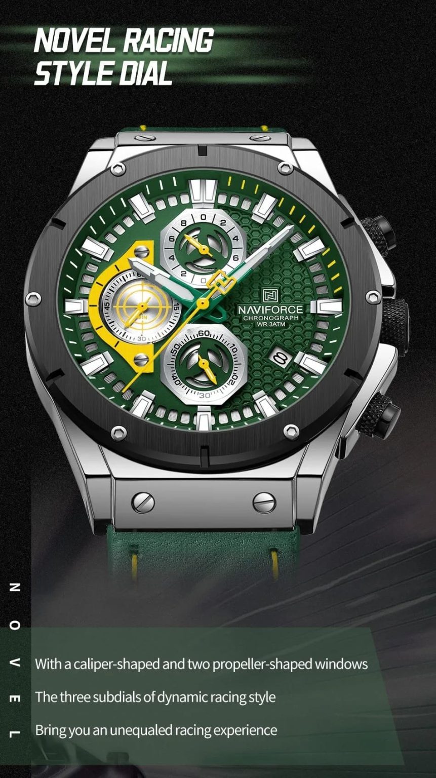 Naviforce Men's Watch NF8027L S GN GN | Watches Prime