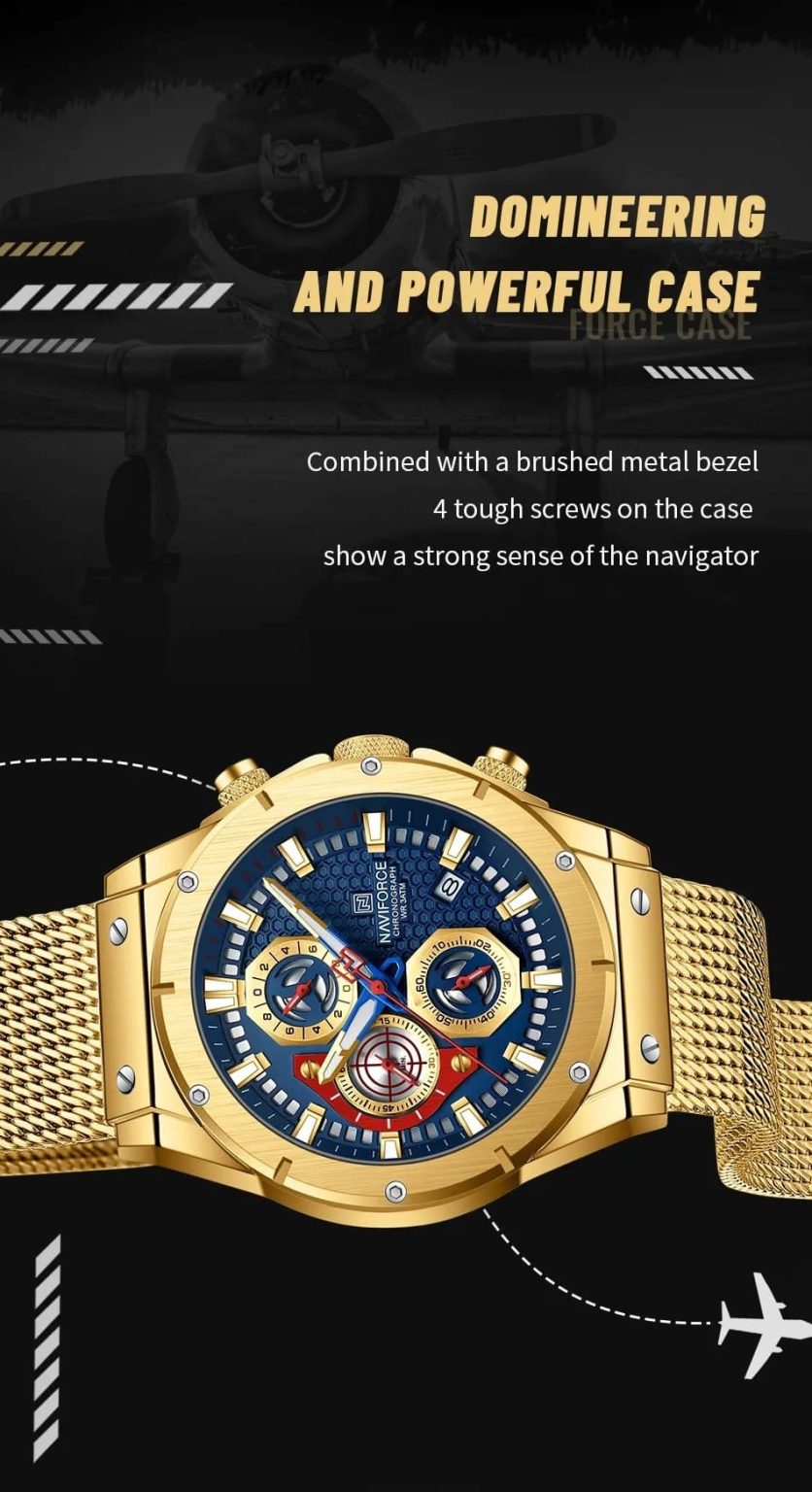 Naviforce Men's Watch NF8027S G BE | Watches Prime