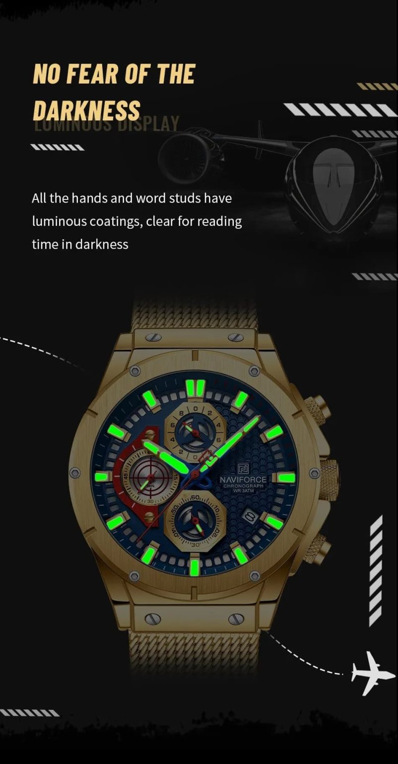 Naviforce Men's Watch NF8027S G BE | Watches Prime