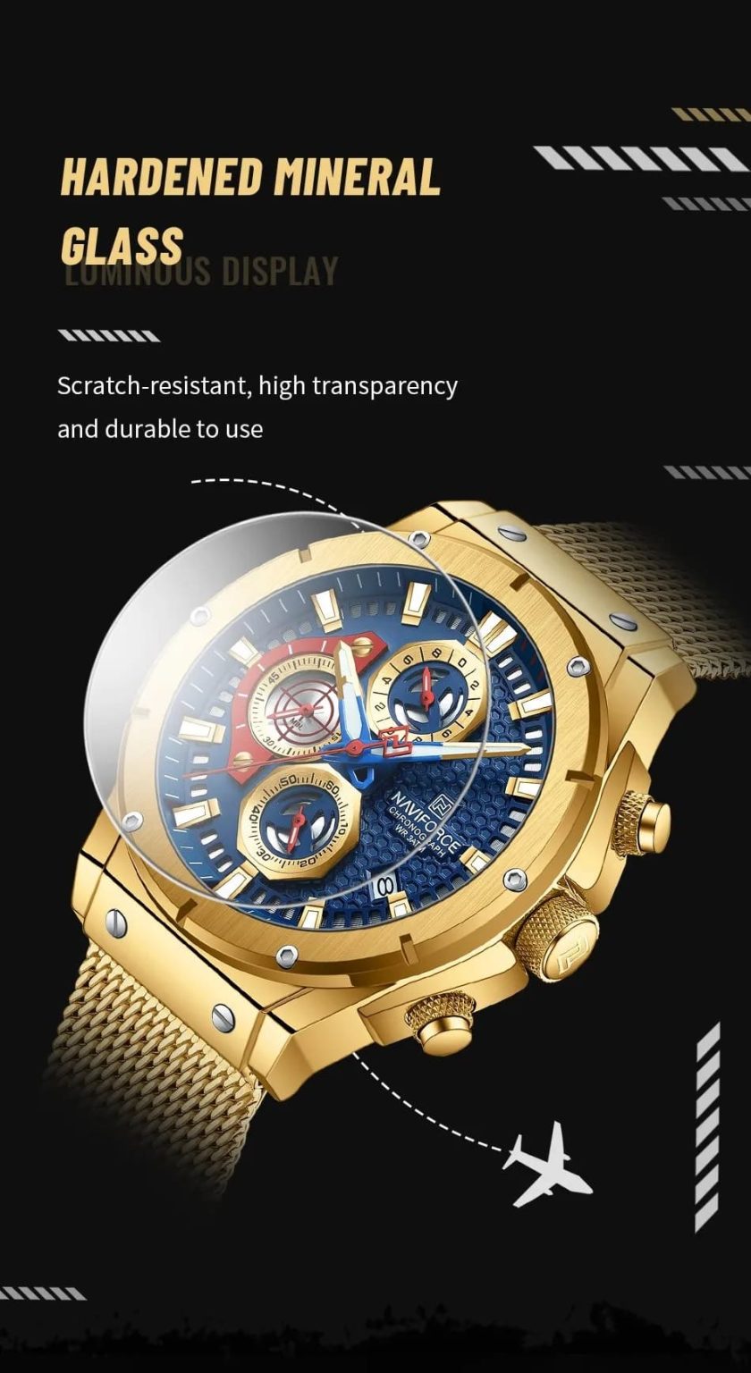 Naviforce Men's Watch NF8027S G BE | Watches Prime