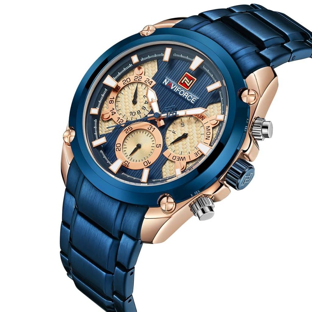 Naviforce Men's Watch NF9113 RG BE BE | Watches Prime