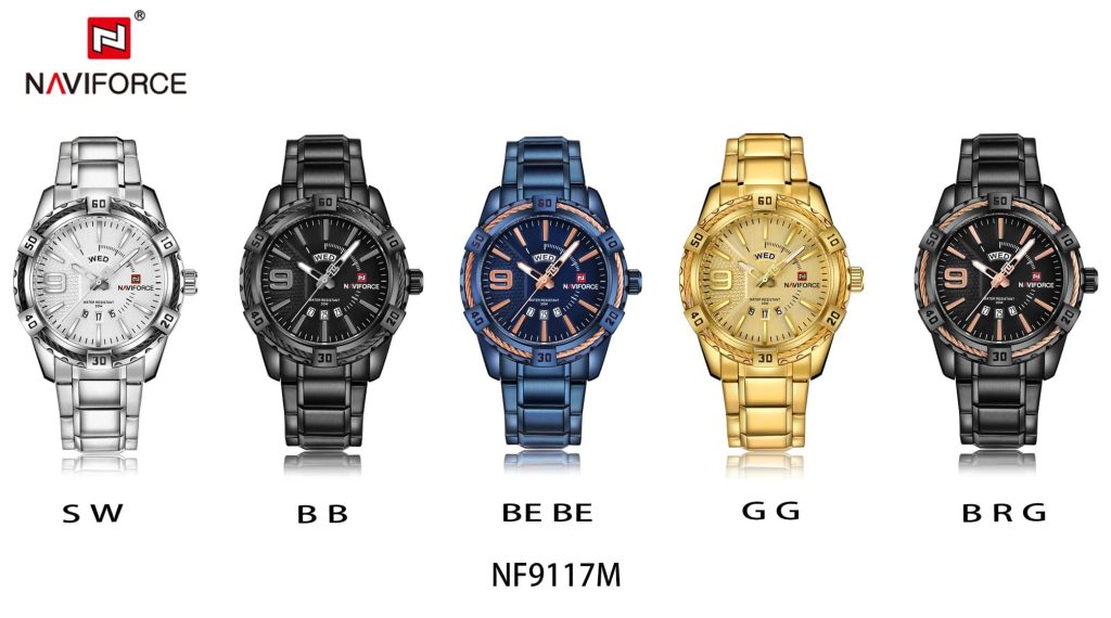 Naviforce Men's Watch NF9117S G G | Watches Prime