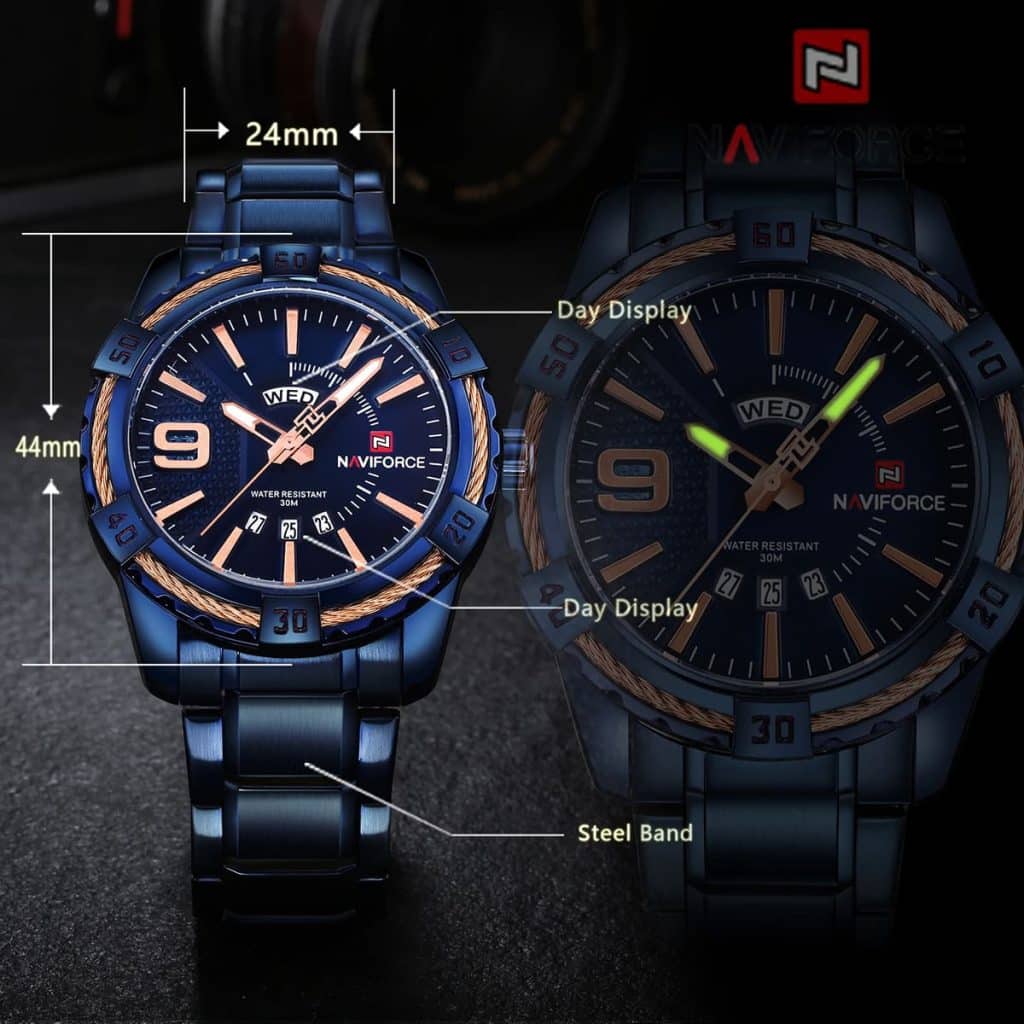 Naviforce Men's Watch NF9117S G G | Watches Prime