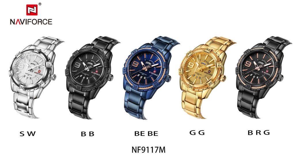 Naviforce Men's Watch NF9117S G G | Watches Prime