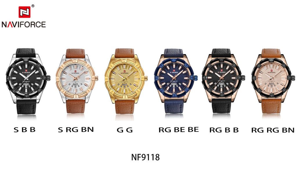 Naviforce Men's Watch NF9118 RG RG BN | Watches Prime