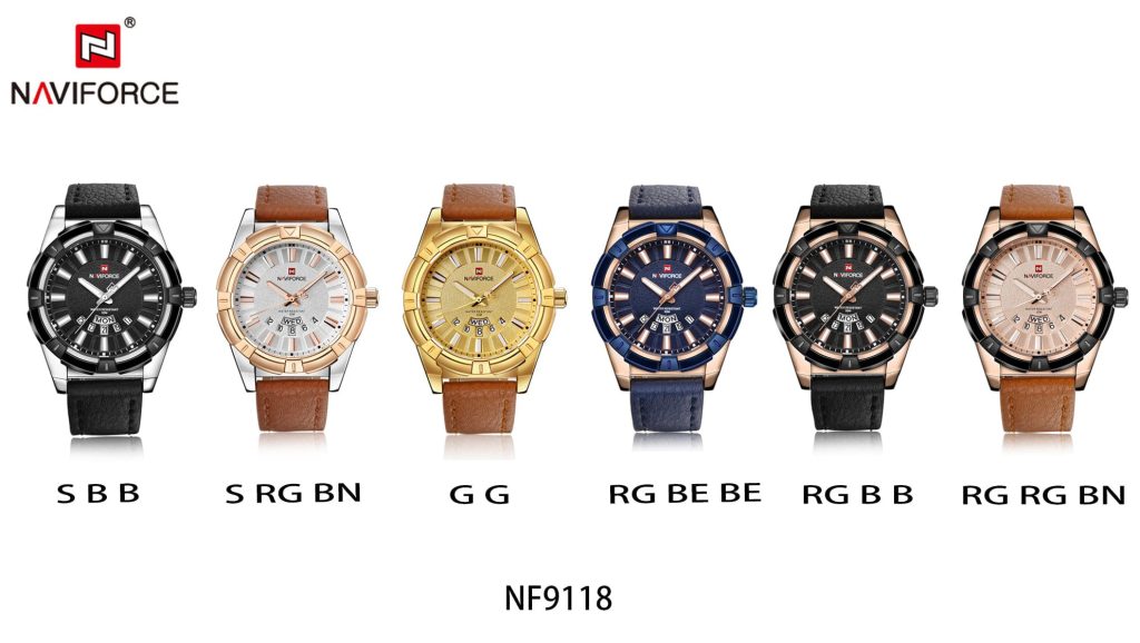 Naviforce Men's Watch NF9118 S RG BN | Watches Prime