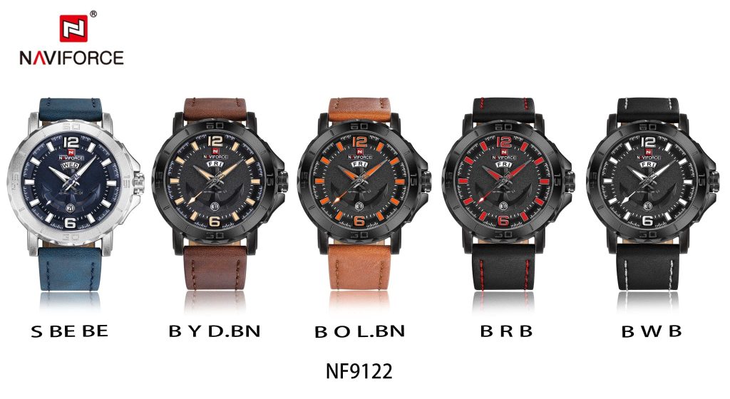 Naviforce Men's Watch NF9122 B W B | Watches Prime