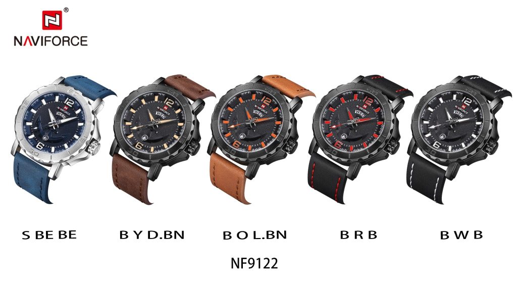 Naviforce Men's Watch NF9122 B W B | Watches Prime