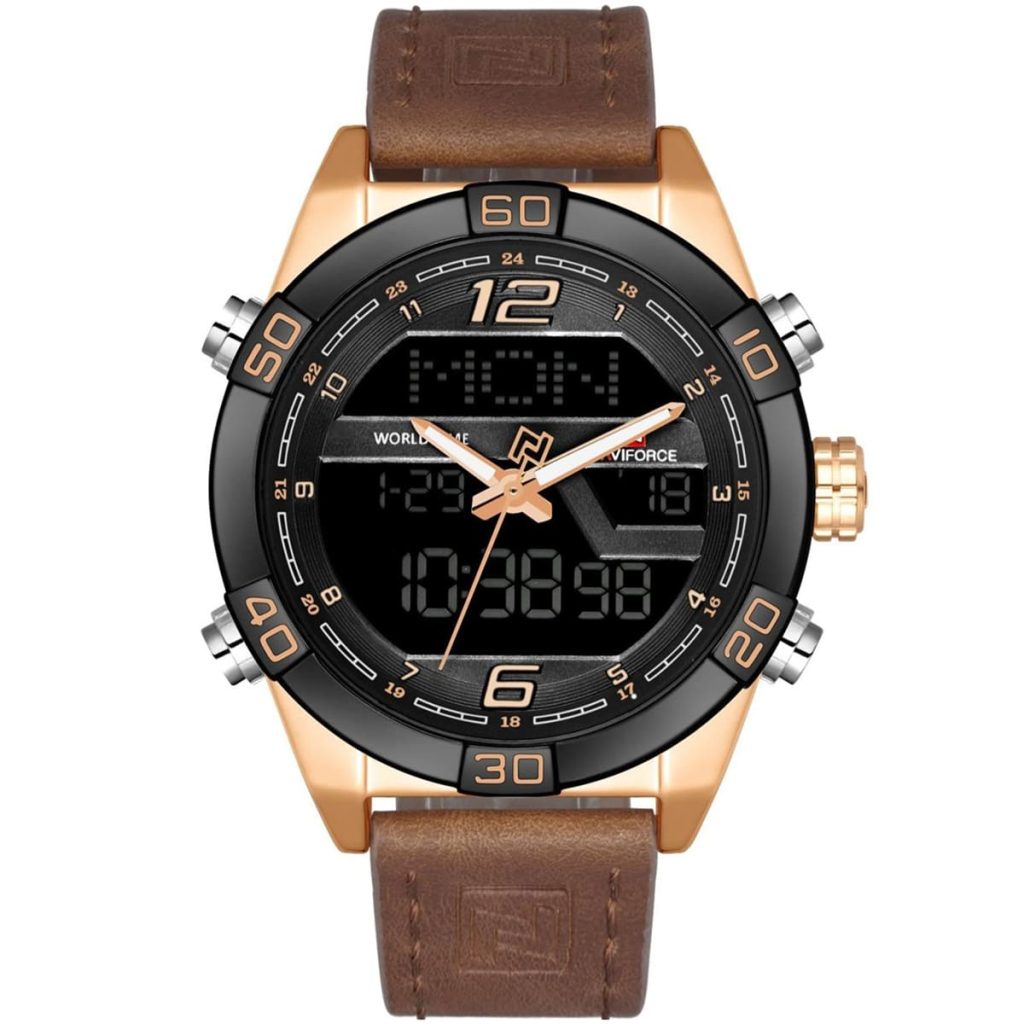 Naviforce Men's Watch NF9128 RG RG D BN | Watches Prime
